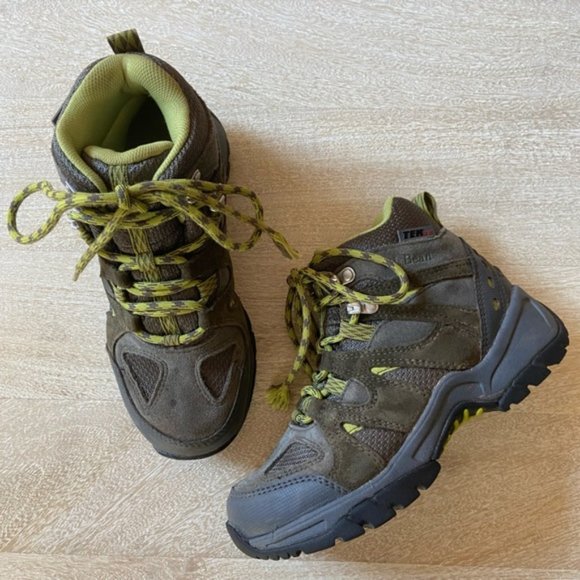 Shoes Ll Bean Kids Model Trail Green Grey Waterproof Hiking Boy Girl Outdoor Boots Poshmark